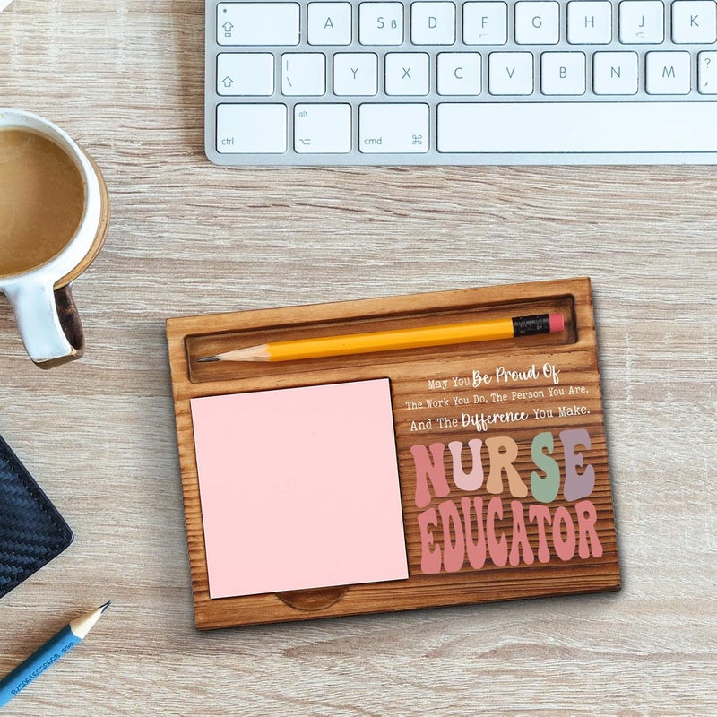 akeke Nurse Educator Sticky Note Holder, Nurse Educator Thank You Appreciation Gifts for Men, Women, Nursing Instructor, Nurse Educator Office Desk Self-Stick Note Pad Holders GSH488 - Image 3